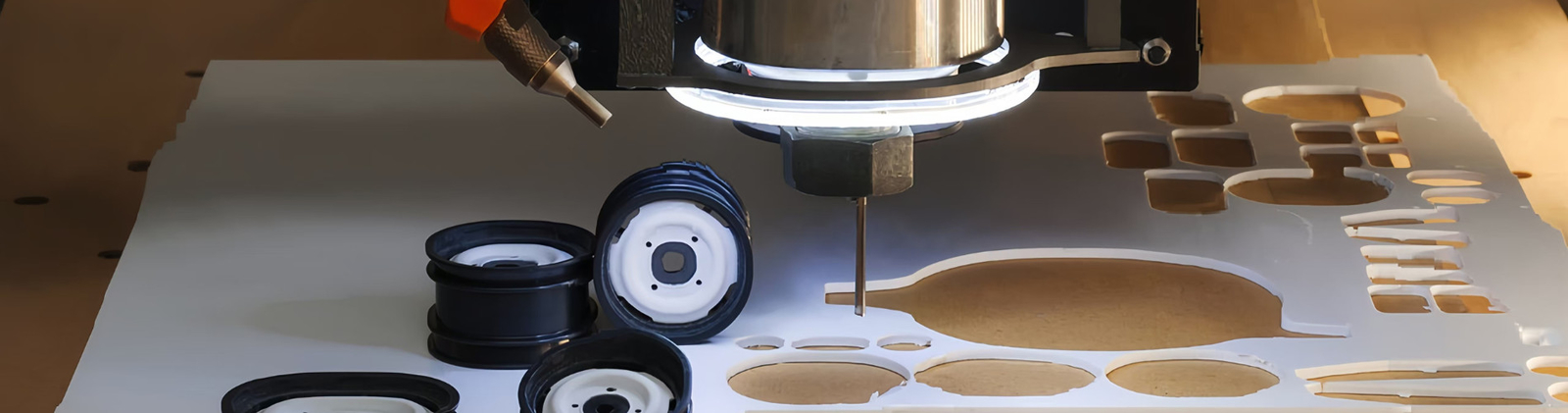 CNC подвергая Delrin механической обработке